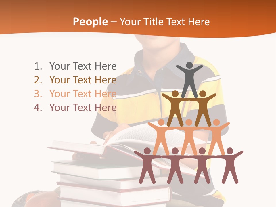 Big Schoolboy Cheerful PowerPoint Template