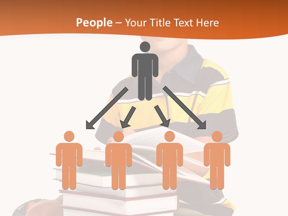 Big Schoolboy Cheerful PowerPoint Template