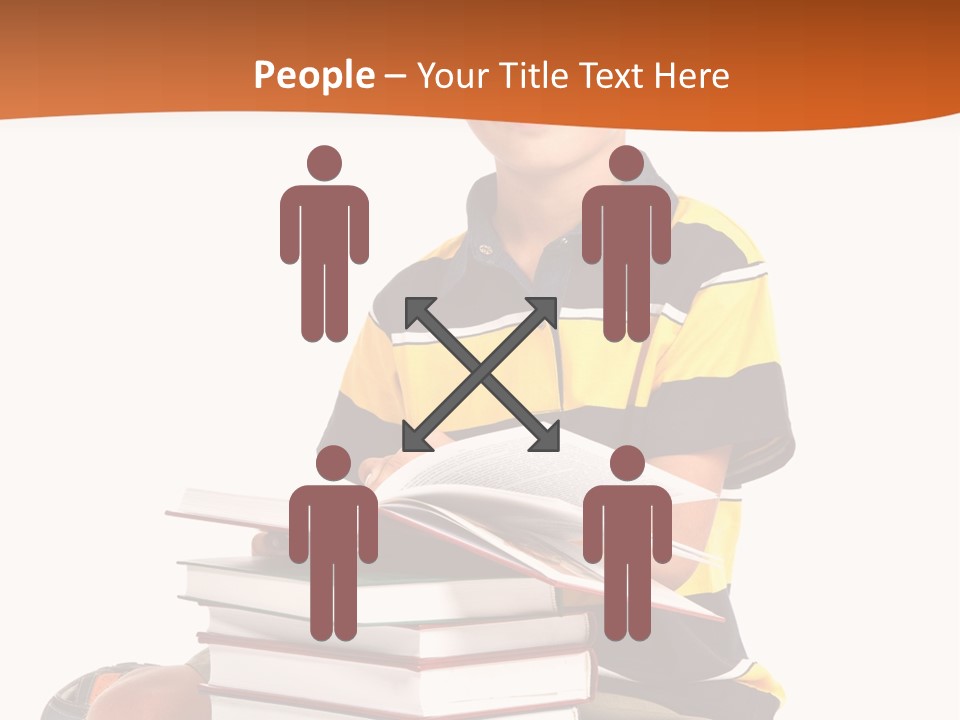 Big Schoolboy Cheerful PowerPoint Template