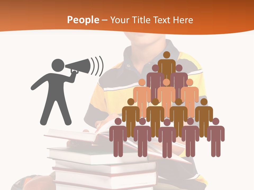 Big Schoolboy Cheerful PowerPoint Template