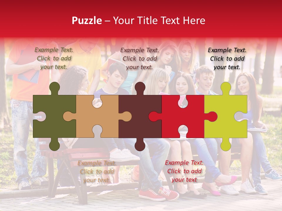 Book Teen Campus PowerPoint Template
