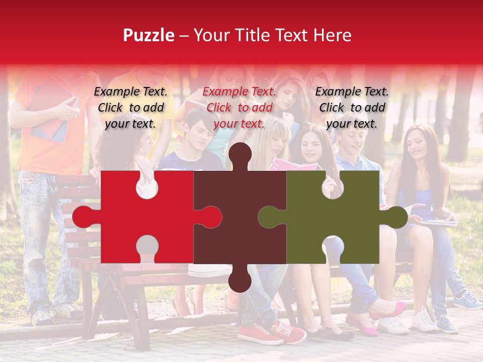 Book Teen Campus PowerPoint Template