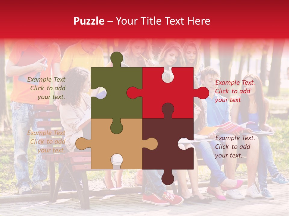 Book Teen Campus PowerPoint Template