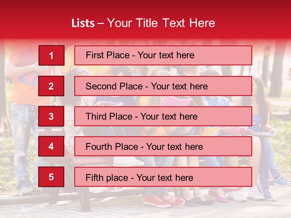 Book Teen Campus PowerPoint Template