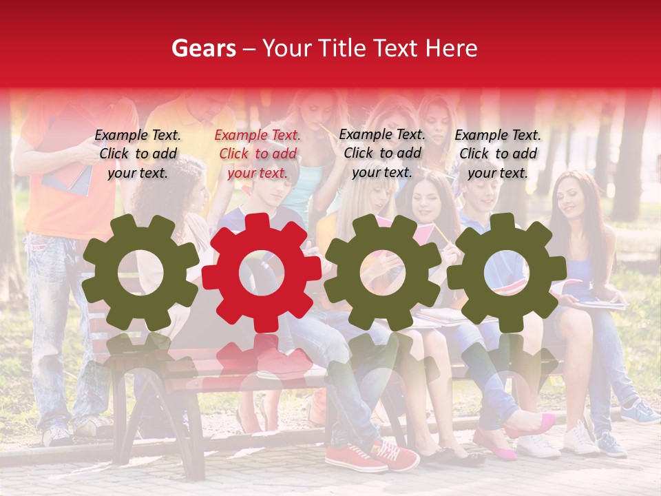 Book Teen Campus PowerPoint Template