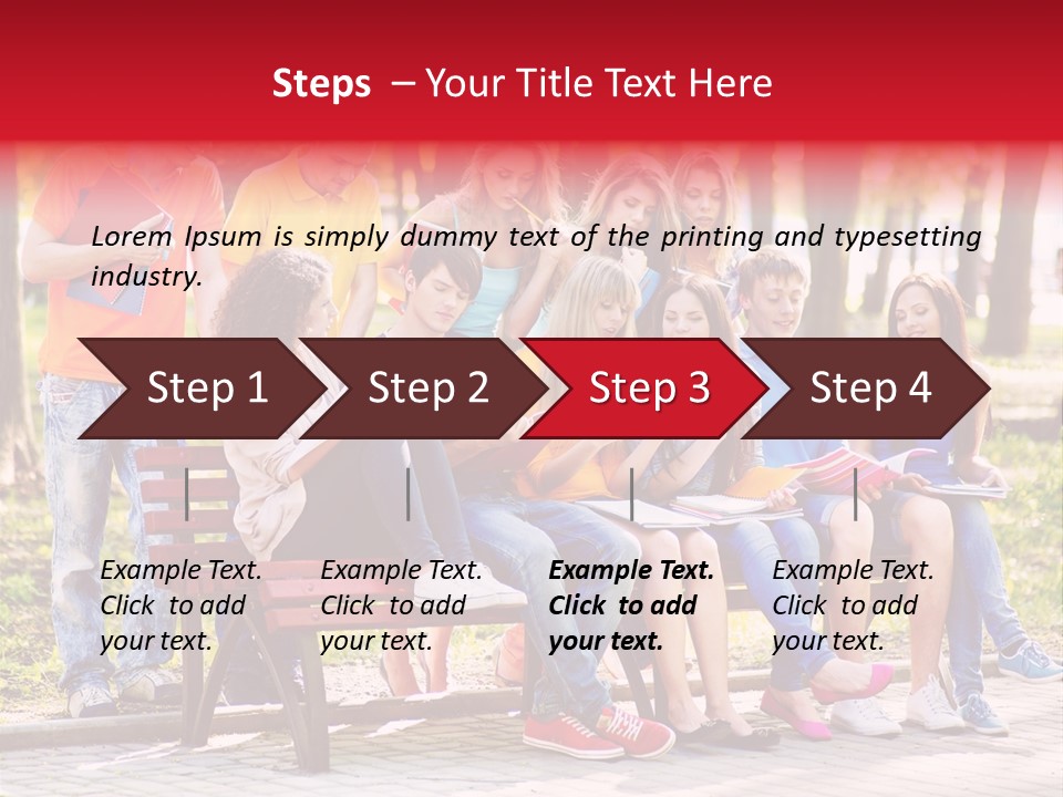 Book Teen Campus PowerPoint Template