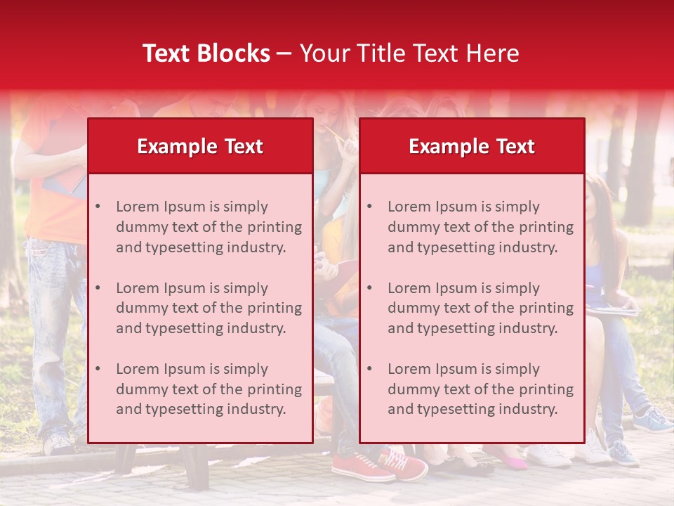 Book Teen Campus PowerPoint Template