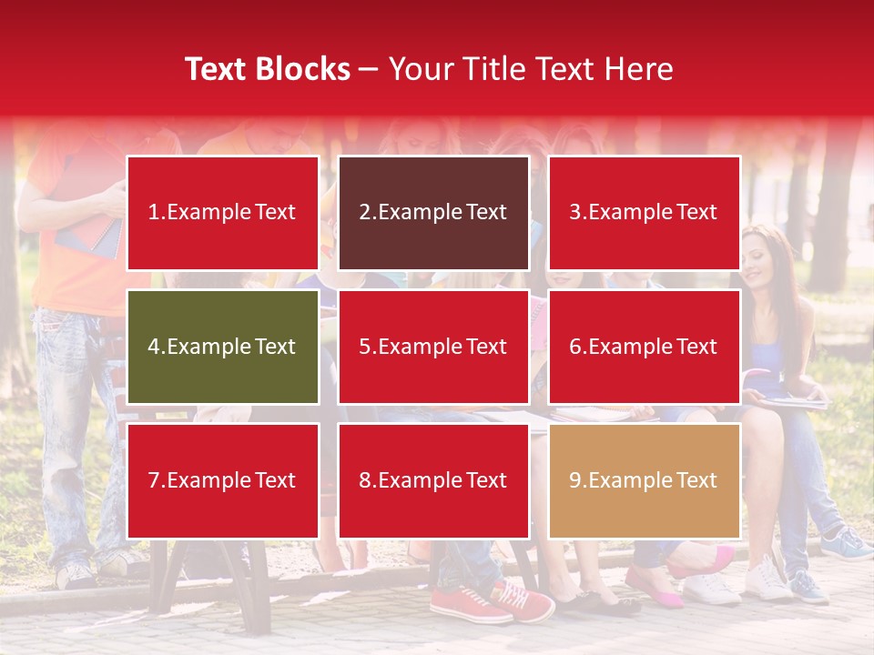 Book Teen Campus PowerPoint Template