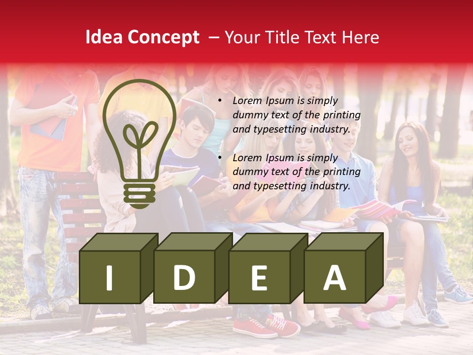 Book Teen Campus PowerPoint Template