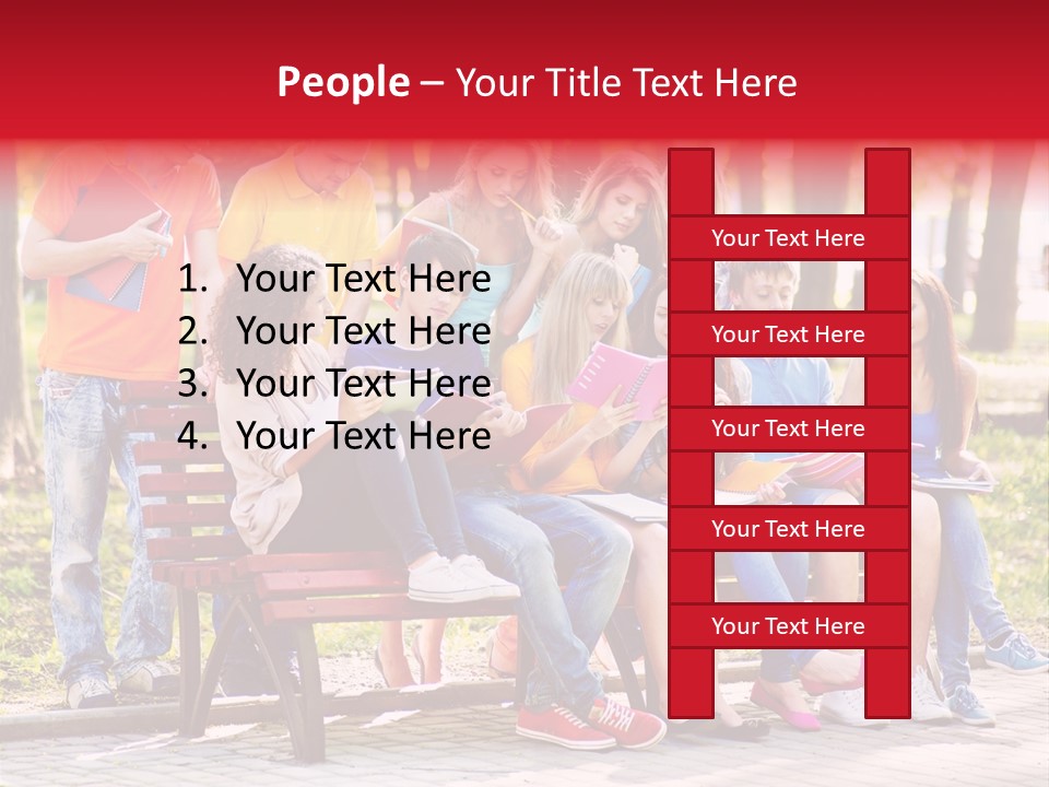Book Teen Campus PowerPoint Template