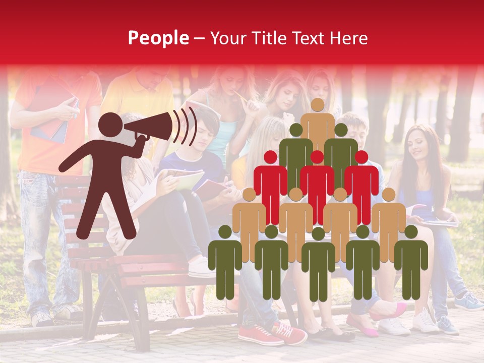 Book Teen Campus PowerPoint Template