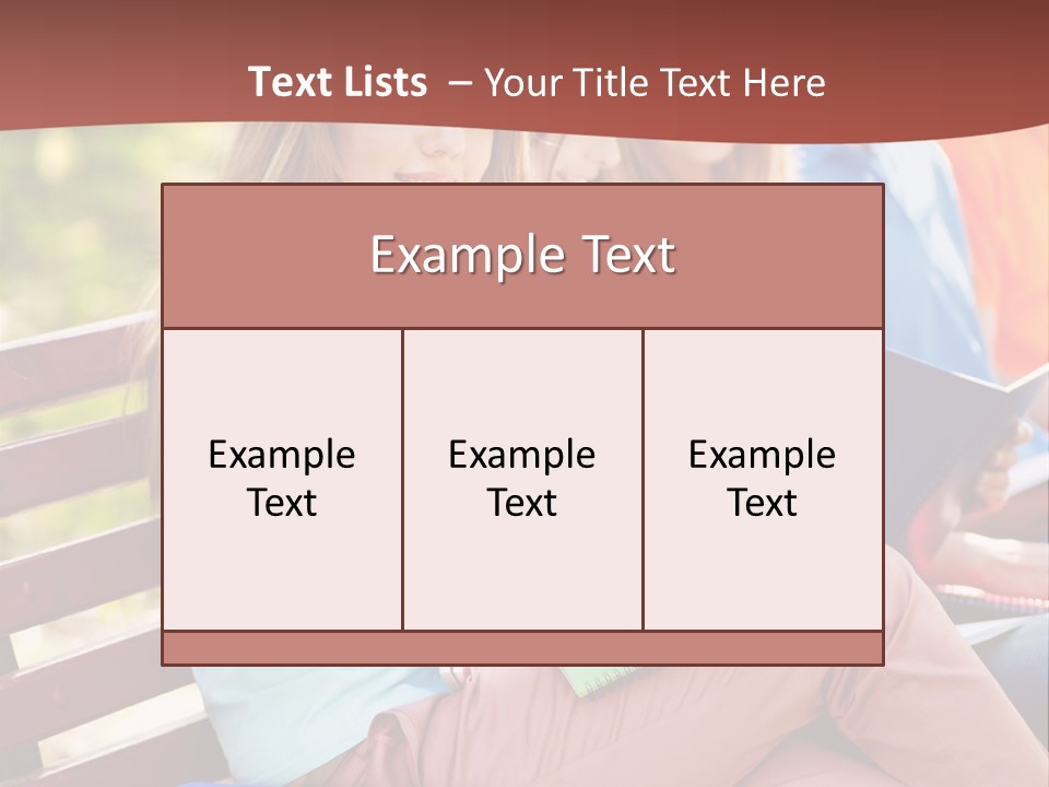 Friend Female Education PowerPoint Template