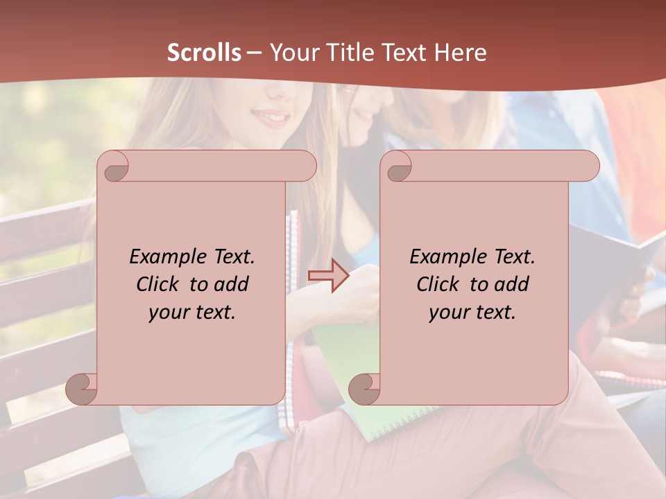 Friend Female Education PowerPoint Template