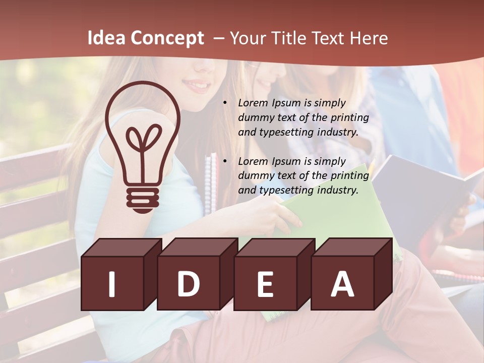 Friend Female Education PowerPoint Template