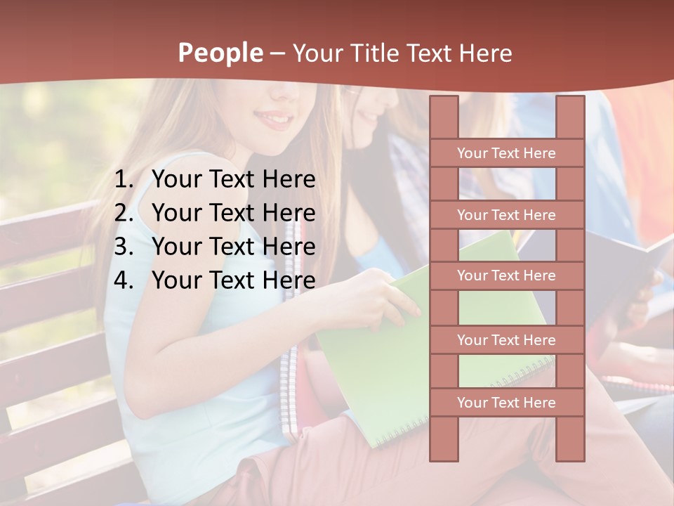 Friend Female Education PowerPoint Template