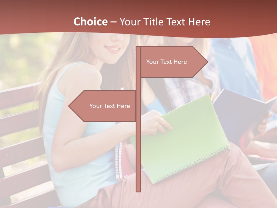 Friend Female Education PowerPoint Template