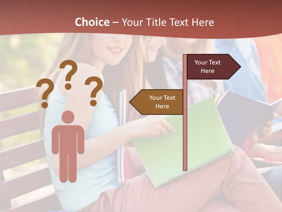 Friend Female Education PowerPoint Template