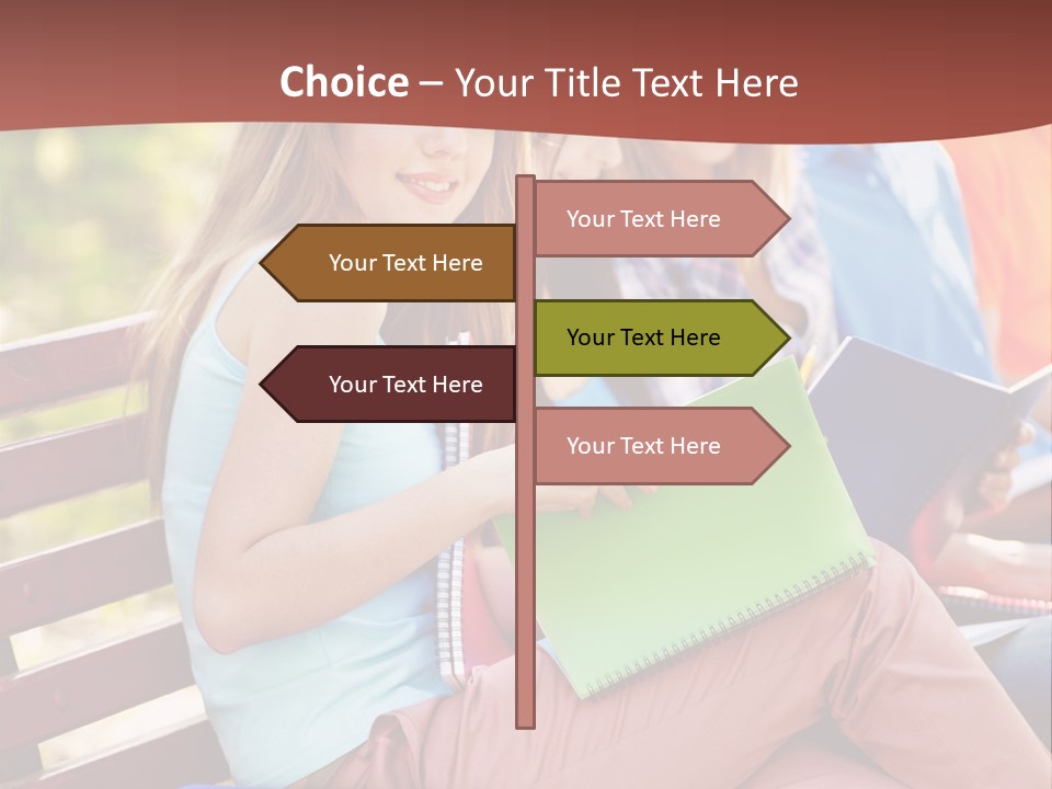 Friend Female Education PowerPoint Template