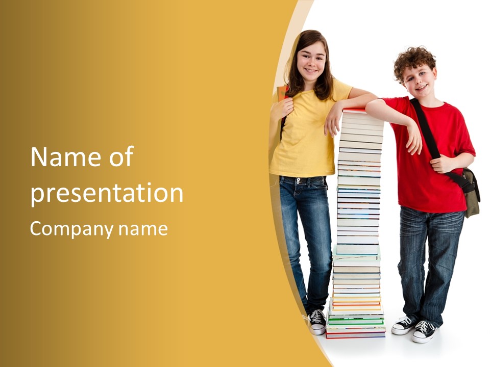 Student Teenage Person PowerPoint Template