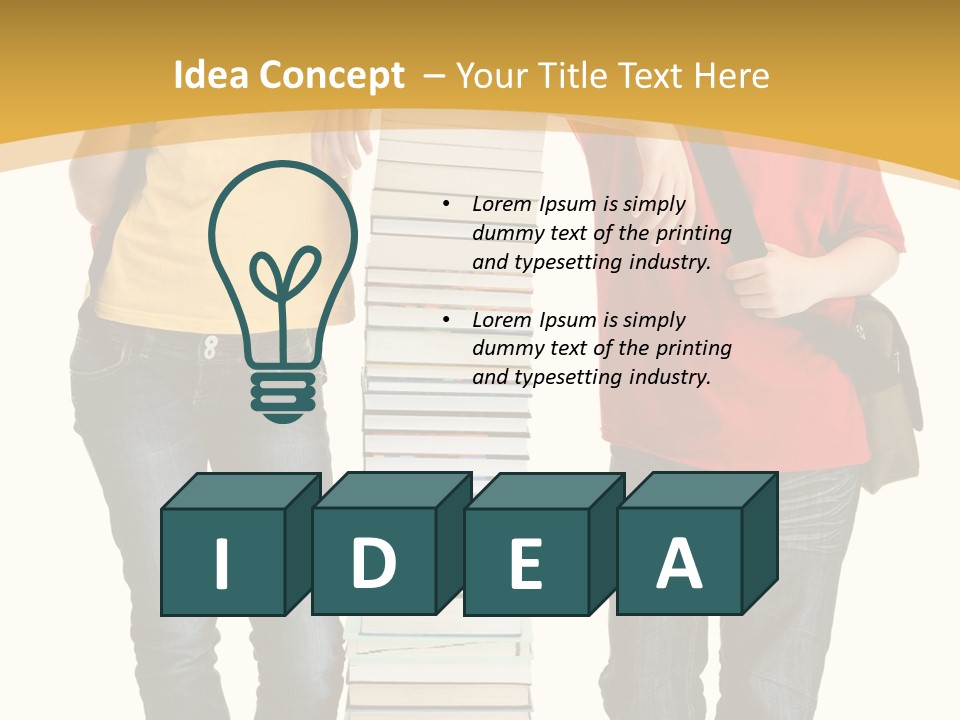 Student Teenage Person PowerPoint Template