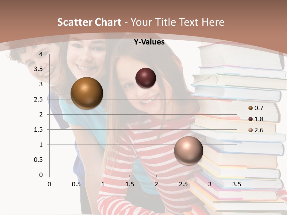 Educate Books Teens PowerPoint Template