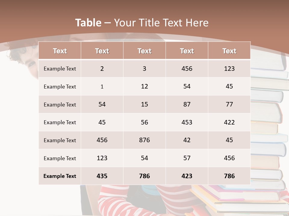 Educate Books Teens PowerPoint Template