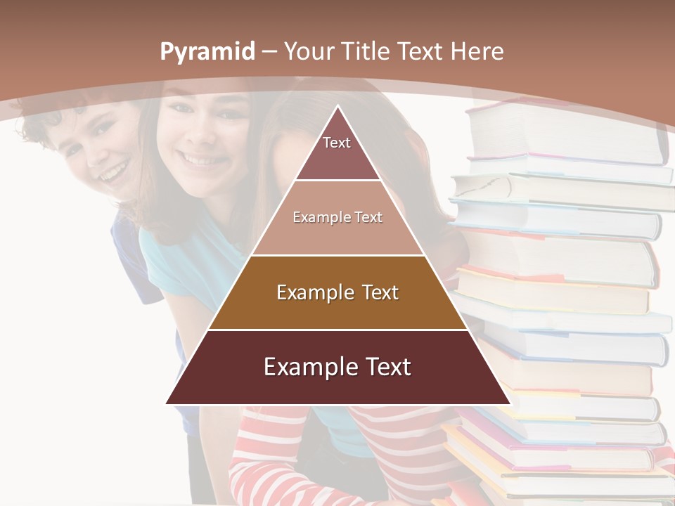 Educate Books Teens PowerPoint Template