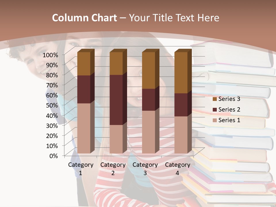 Educate Books Teens PowerPoint Template