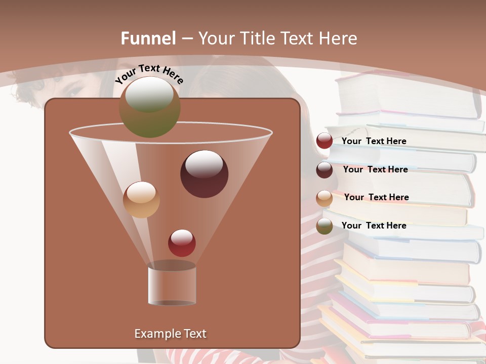 Educate Books Teens PowerPoint Template