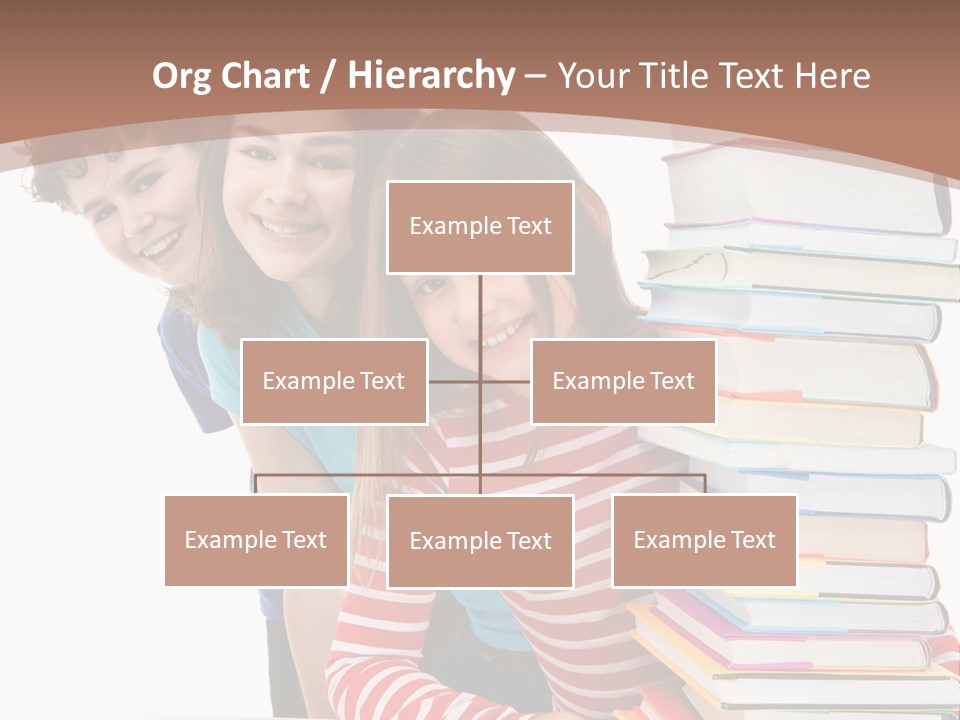 Educate Books Teens PowerPoint Template