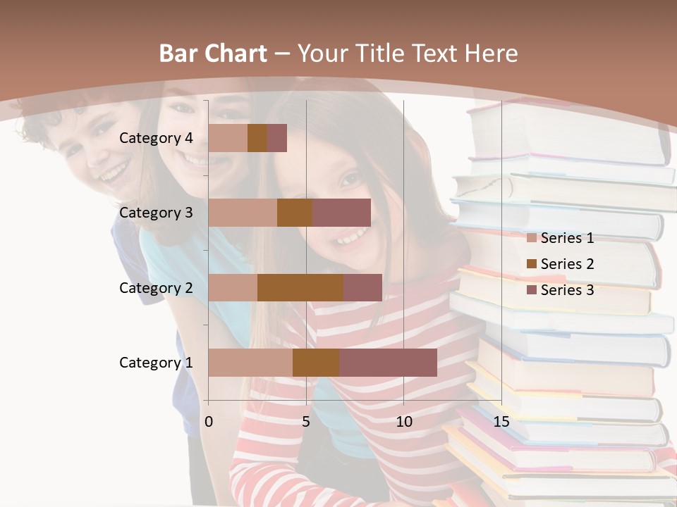 Educate Books Teens PowerPoint Template