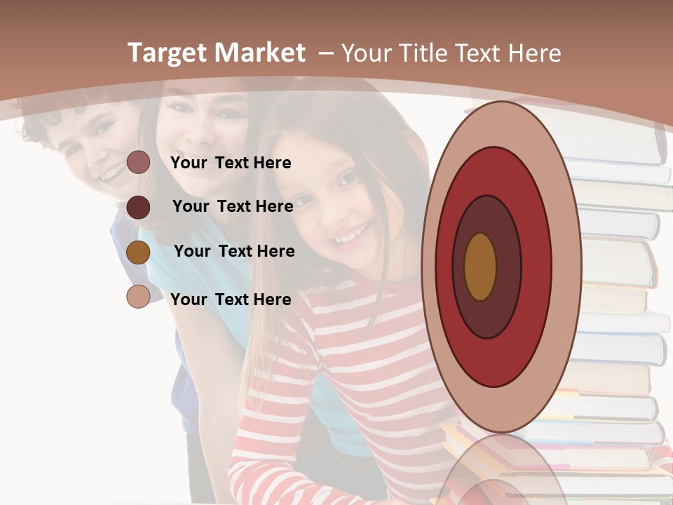 Educate Books Teens PowerPoint Template