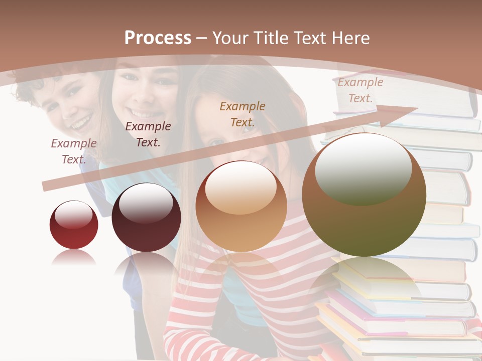 Educate Books Teens PowerPoint Template