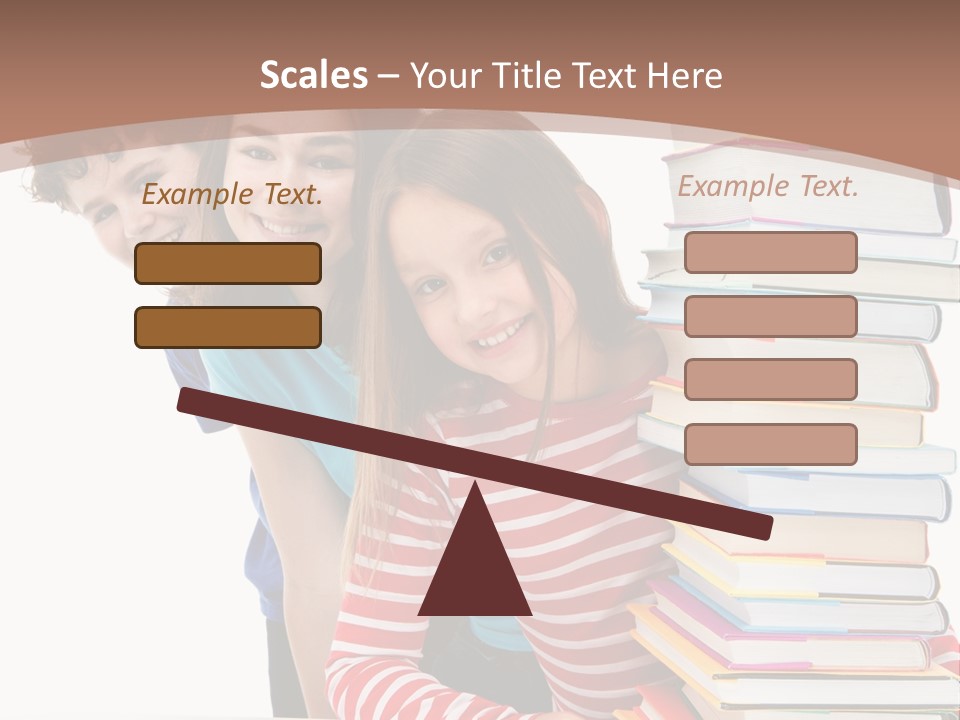 Educate Books Teens PowerPoint Template