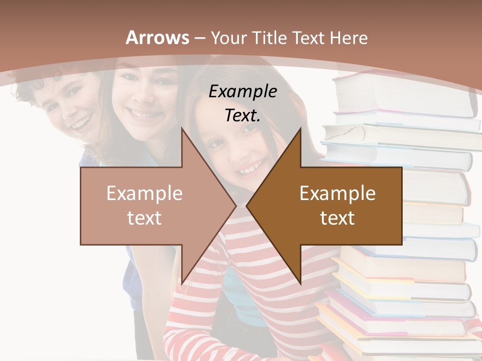 Educate Books Teens PowerPoint Template