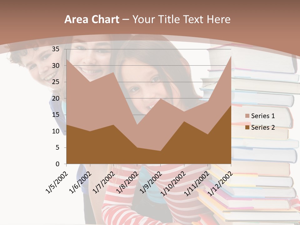 Educate Books Teens PowerPoint Template