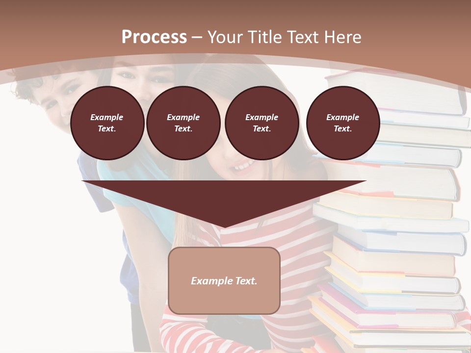 Educate Books Teens PowerPoint Template