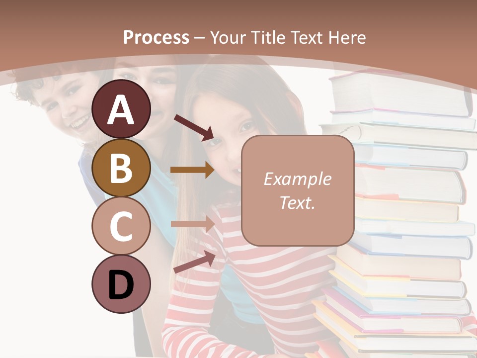 Educate Books Teens PowerPoint Template