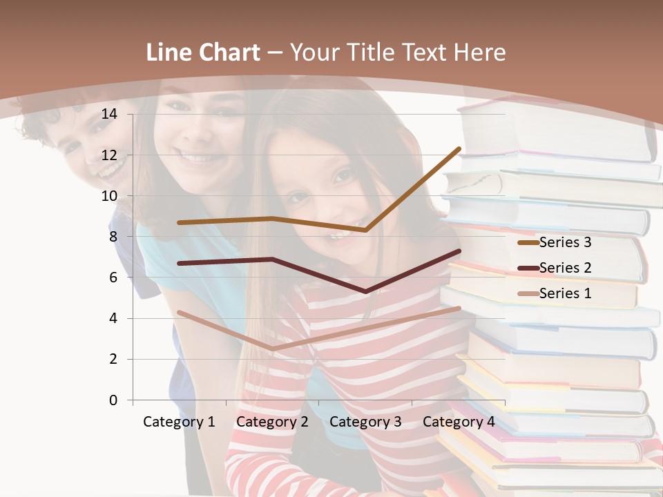 Educate Books Teens PowerPoint Template