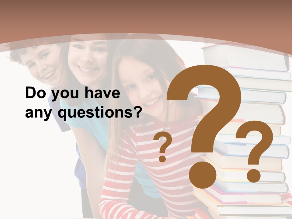 Educate Books Teens PowerPoint Template