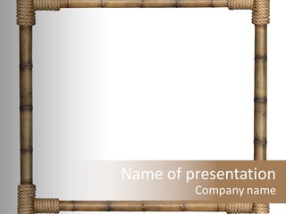 Blank Isolated Wood PowerPoint Template
