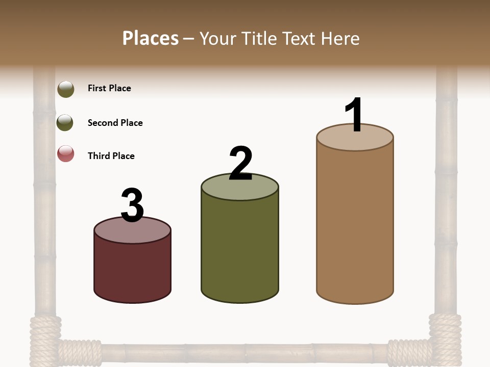 Blank Isolated Wood PowerPoint Template