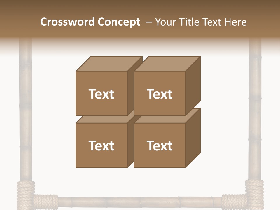 Blank Isolated Wood PowerPoint Template