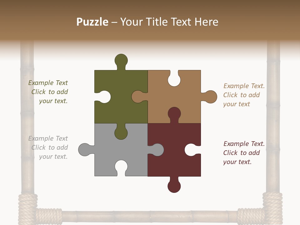 Blank Isolated Wood PowerPoint Template
