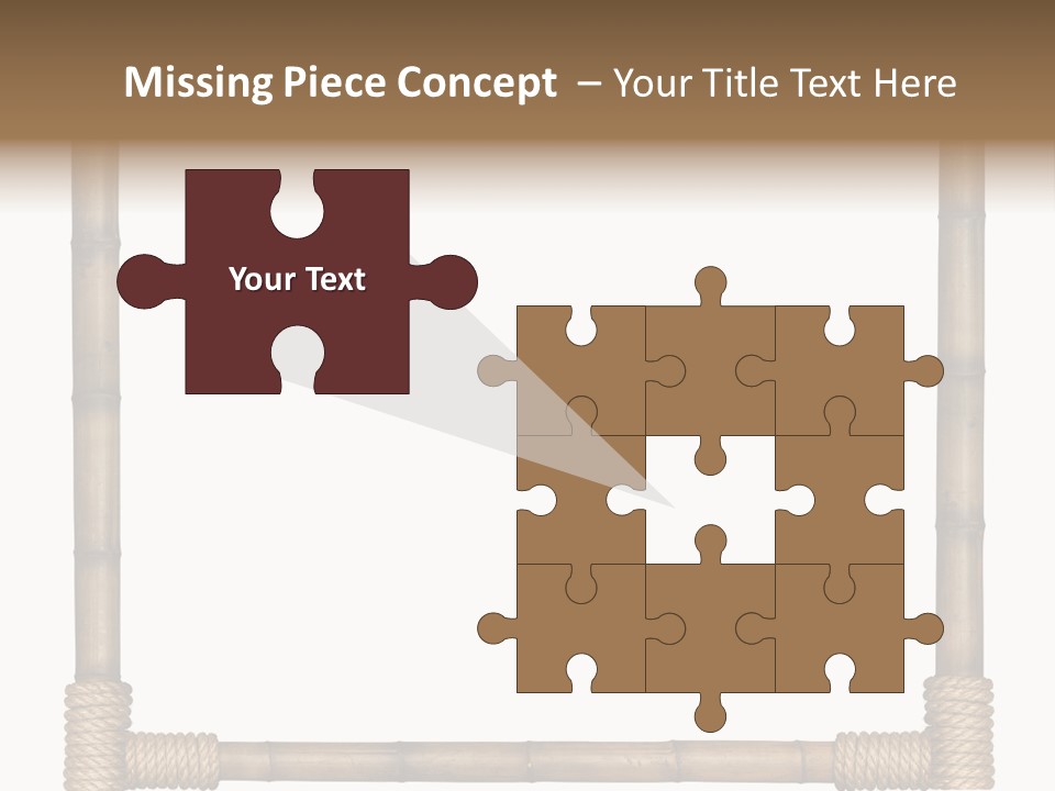 Blank Isolated Wood PowerPoint Template