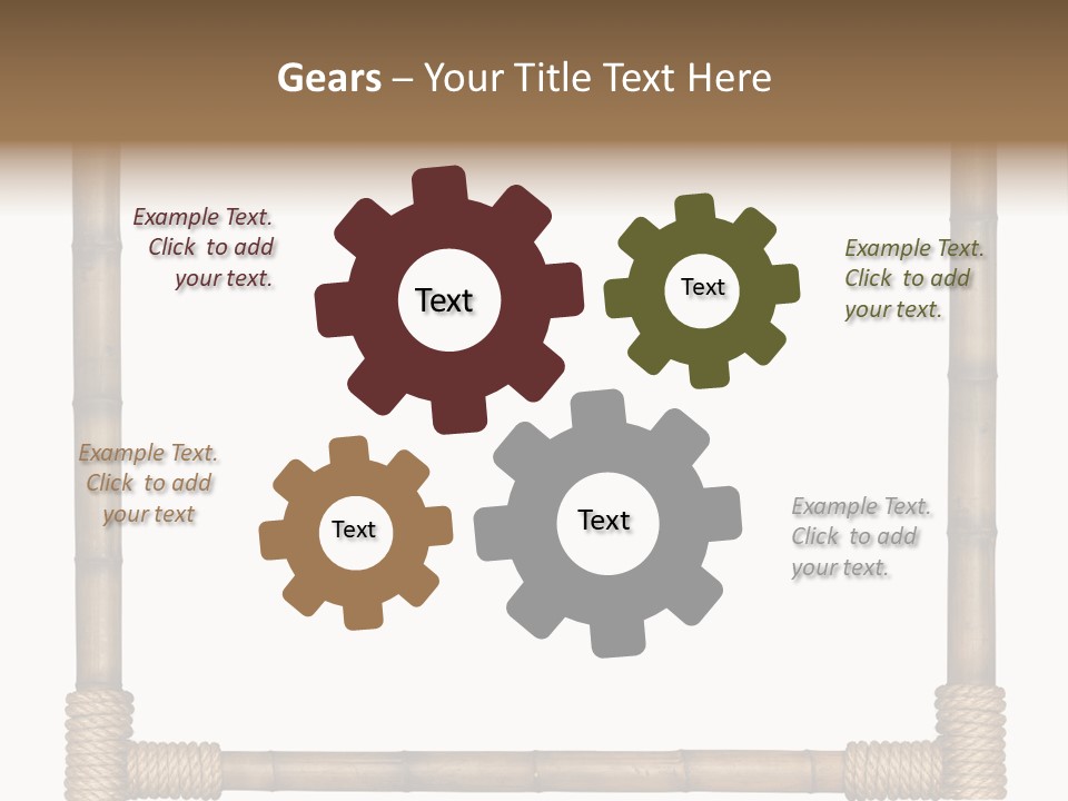 Blank Isolated Wood PowerPoint Template