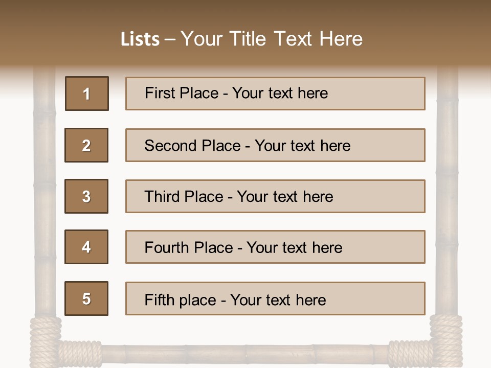 Blank Isolated Wood PowerPoint Template