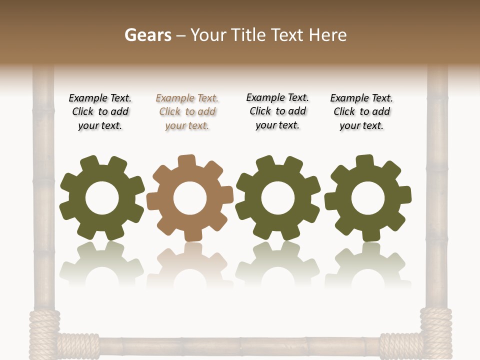 Blank Isolated Wood PowerPoint Template