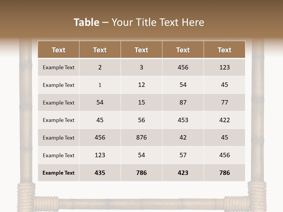Blank Isolated Wood PowerPoint Template
