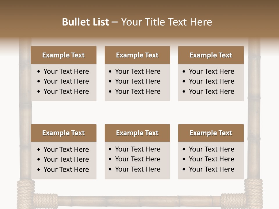 Blank Isolated Wood PowerPoint Template